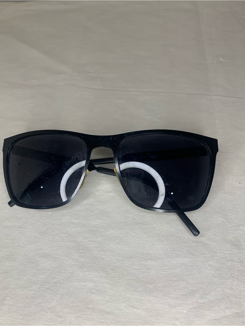 Oscar de la Renta Men's Black Oversized Square Sunglasses